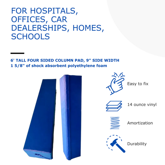 6' FOUR SIDED COLUMN PAD, 9" SIDE WIDTH