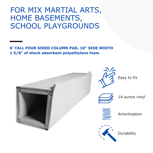 6' FOUR SIDED COLUMN PAD, 10" SIDE WIDTH