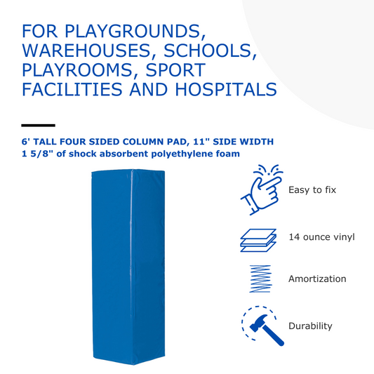 6' FOUR SIDED COLUMN PAD, 11" SIDE WIDTH