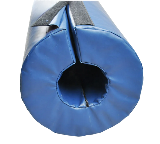 4' TALL POLE PAD, 6" DIAMETER FLAP CLOSURE ATTACHED
