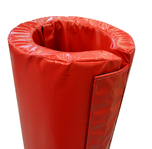 4' TALL POLE PAD, 7" DIAMETER FLAP CLOSURE ATTACHED