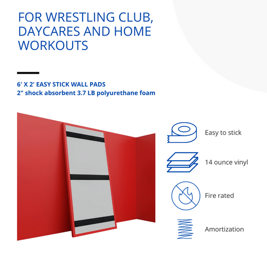 EASY STICK WALL PADS - 6' TALL X 2' WIDE