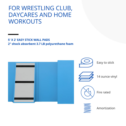 EASY STICK WALL PADS - 5' TALL X 2' WIDE