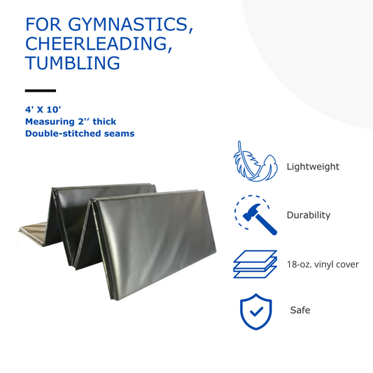 Gym Mats 2 Inch x 4x10 Ft. V4 18 oz