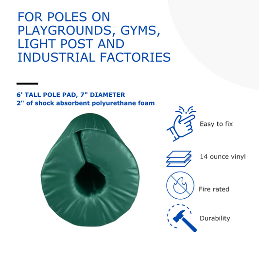 6' TALL POLE PAD, 7" DIAMETER